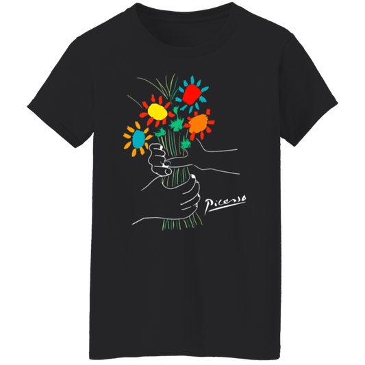 A Bouquet Of Flowers Teacher Vintage G500L Ladies' 5.3 oz. T-Shirt - letter - WOMEN