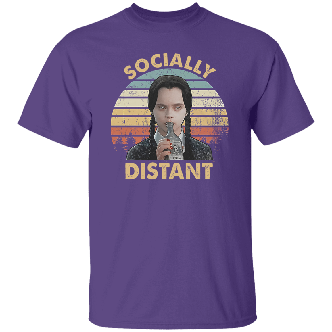 Socially Distant Funny Vintage T-Shirt