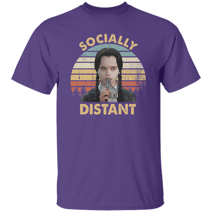 Socially Distant Funny Vintage T-Shirt
