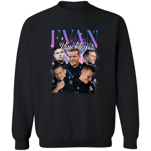 Evan Buckley Vintage  Crewneck Pullover Sweatshirt - ID15102448