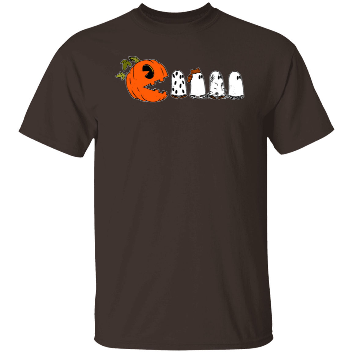 Pumpkin Ghost Pacman T-Shirt - lapicta