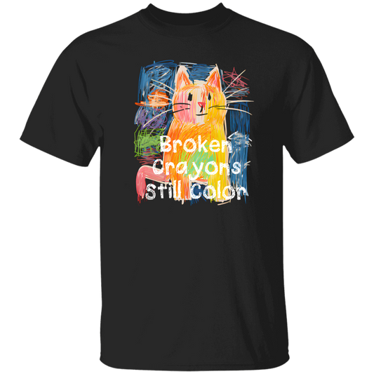 Broken Crayons Still Color Teacher Vintage T-Shirt