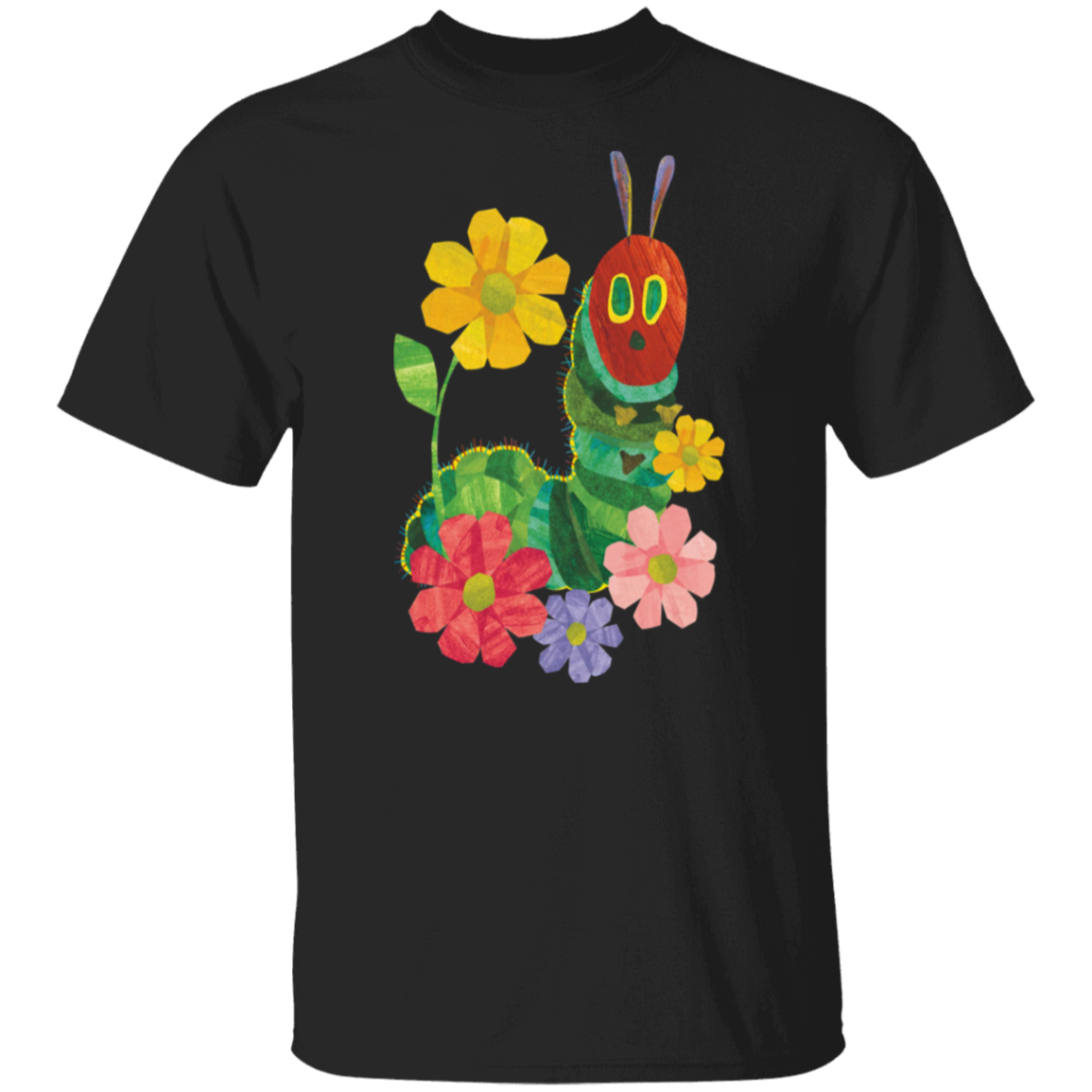 Flowers And The Very Hungry Caterpillar Teacher  T-Shirt - CDCraft