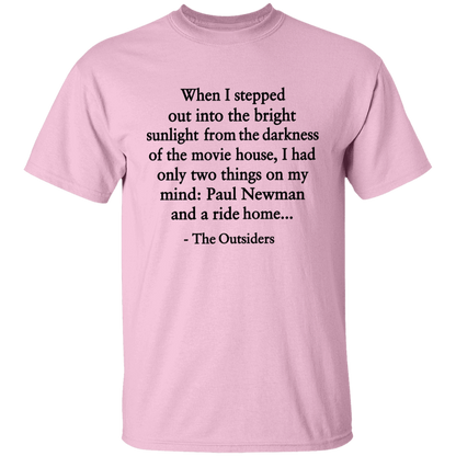 When I Stepped Out Into The Bright Sunlight The Outsiders Quote Funny Literature Teacher Vintage T-Shirt - YOUTH