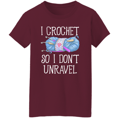 I Crochet So I Don’t Unravel For Crochet Lover Vintage T-Shirt - WOMEN
