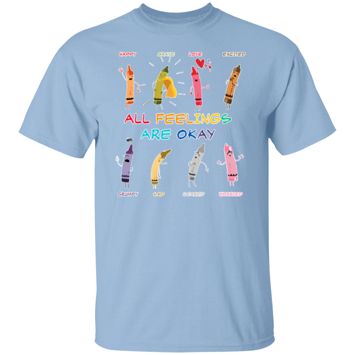 All Feelings Are Okay Teacher  T-Shirt - lapicta