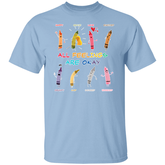All Feelings Are Okay Teacher  T-Shirt - lapicta