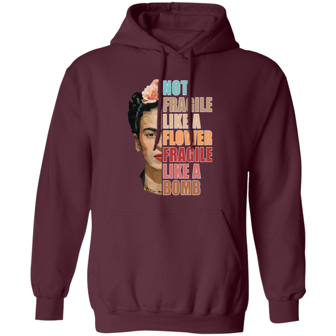 Not Fragile Like A Flower Fragile Like A Bomb Funny Vintage G185 Pullover Hoodie - lucy - 88753461