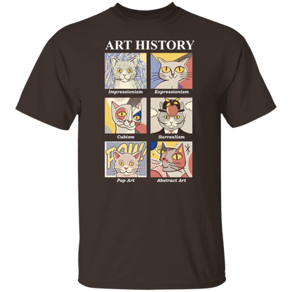 Art History Cat Teacher Vintage Unisex T-Shirt - letter