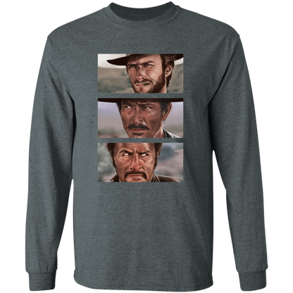 G540 LS T-Shirt 5.3 oz. The Good The Bad And The Ugly Clint Eastwood Movie T-Shirt