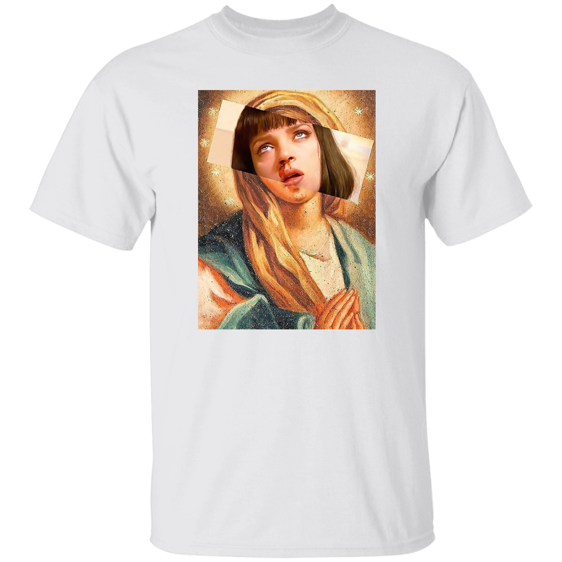 Pulp Fiction Virgin Mary Mia Wallace T-Shirt - leleart