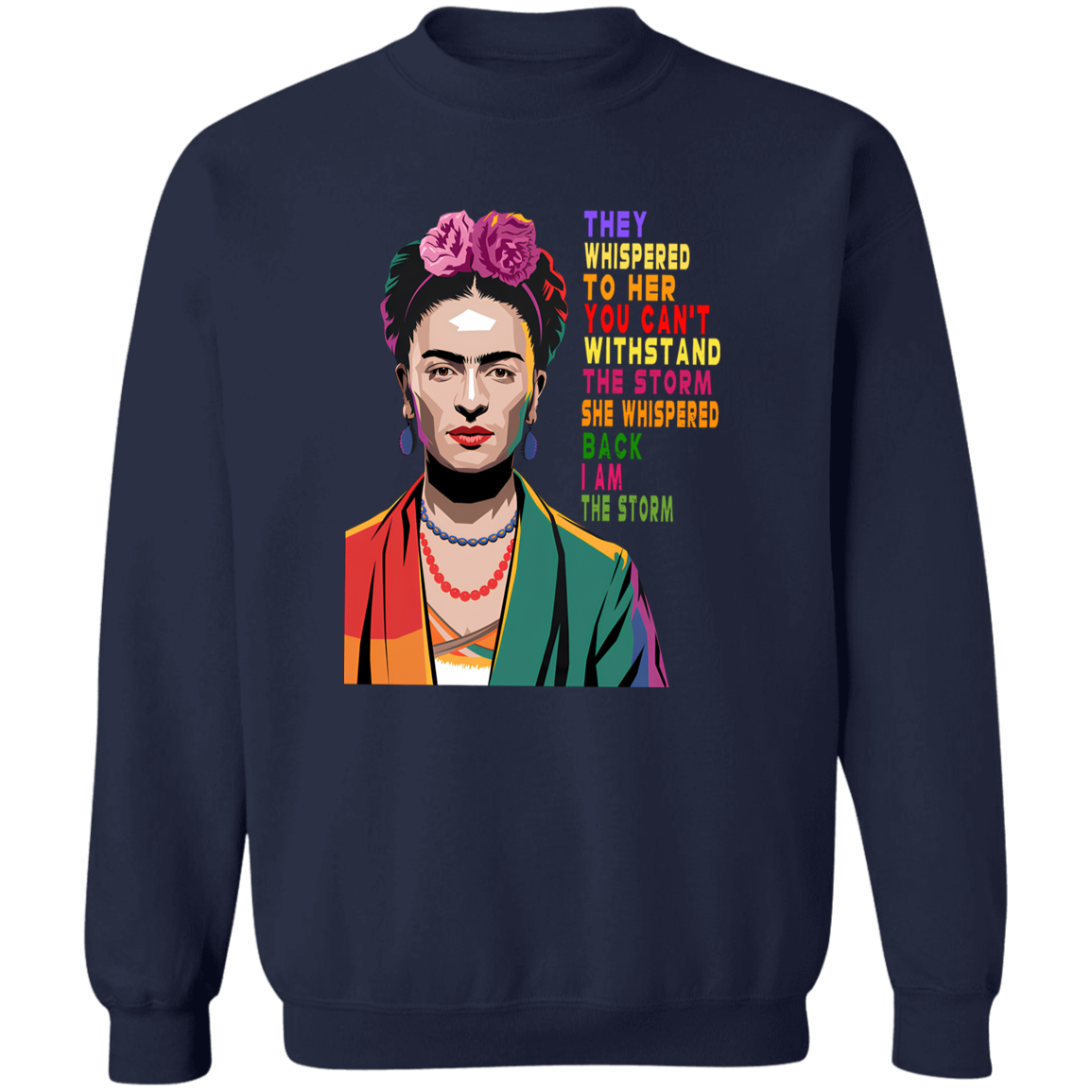 G180 Gildan Crewneck Pullover Sweatshirt 	I Am The Storm Women Black History Shirt