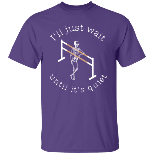 I'll Just Wait Dancing Gracefully Skeleton Teacher Vintage Unisex  T-Shirt - letter
