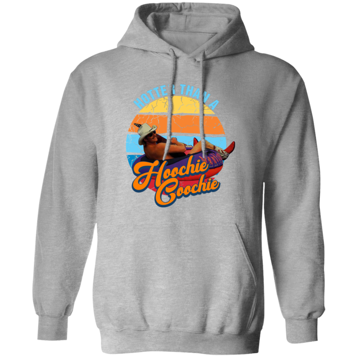 Hotter Than A Hoochie Choochie Bleach Vintage T-Shirt, Country Music Shirt, Alan Jackson Shirt, Music Festival Shirt, Music Concert ShirtG185 Gildan Pullover Hoodie