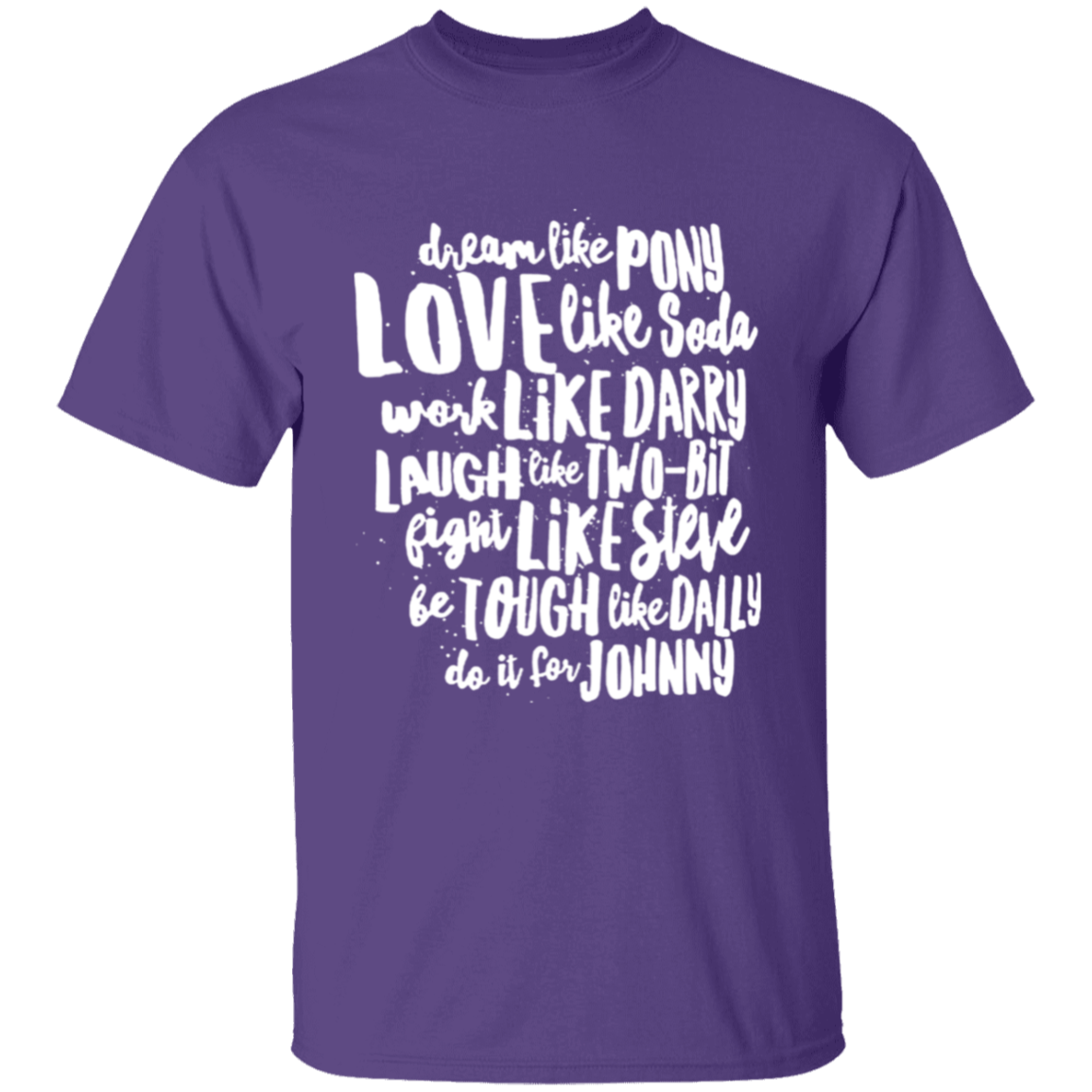 The Outsiders Character Names Funny Literature Teacher Vintage T-Shirt - YOUTH