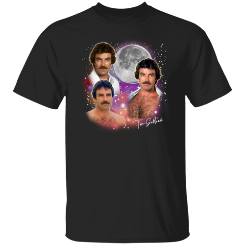 Tom Selleck Full Moon Vintage T-Shirt, Tom Selleck Shirt, Thomas William Selleck Shirt, Actor Shirt, Writer Shirt, Thomas Selleck ShirtG500 5.3 oz. T-Shirt