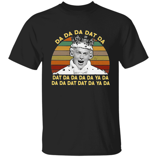 Da Da Da Dat Da King George Retro Sunset Vintage T-Shirt, Alexander Hamilton Fans Shirt, King George Shirt, Gift Tee For You And Your Family	G500B Youth 5.3 oz 100% Cotton T-Shirt