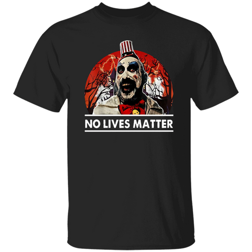Captain Spaulding No Lives Matter Funny Halloween Costume Vintage T-Shirt - leleart