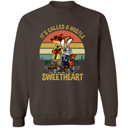 It's Called A Hustle Sweetheart Vintage T-Shirt - G180 Gildan Crewneck Pullover Sweatshirt