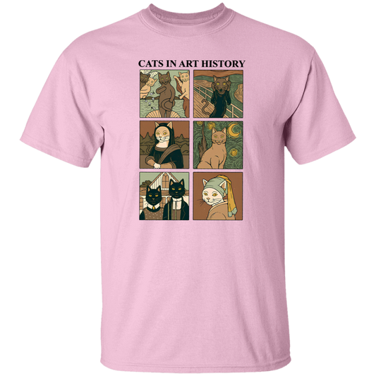 Cat In Art History Teacher Vintage T-Shirt