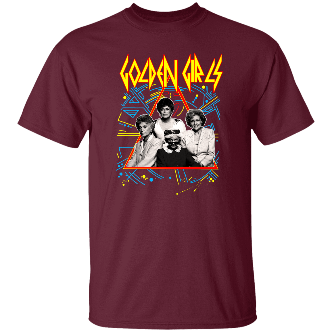 Def Leppard The Golden Girls Vintage T-Shirt, The Golden Girls Shirt, Golden Girls Lovers Shirt, Funny Gift Tee For You And Your Family	G500 5.3 oz. T-Shirt