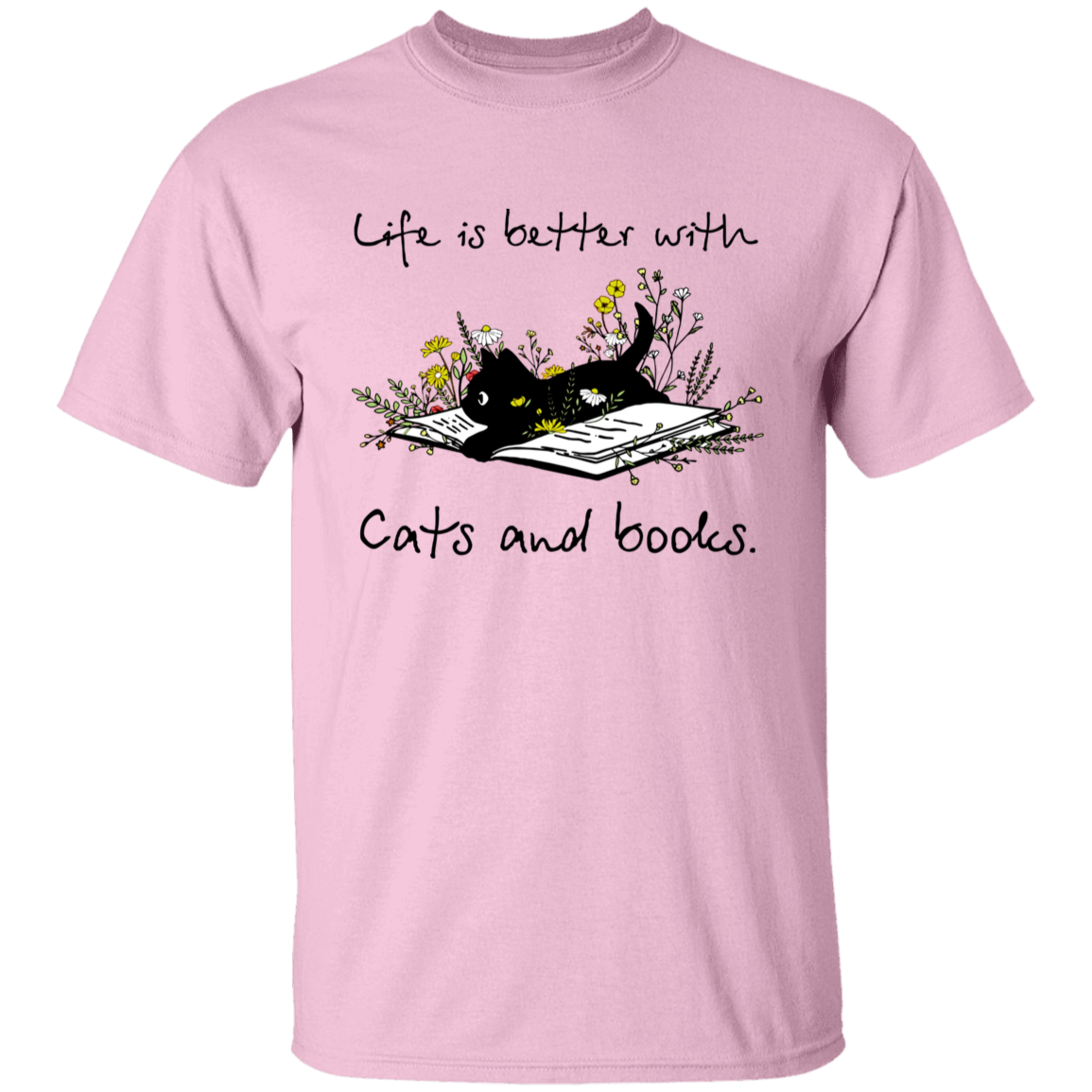 Life Is Better With Cats And Books Vintage T-Shirt - YOUTH