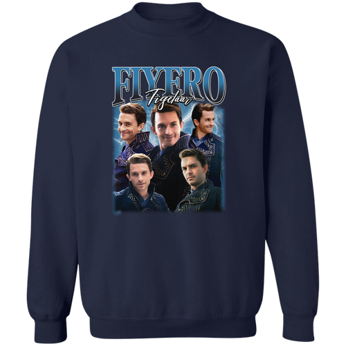 Jonathan Bailey Prince Fiyero Bootleg G180 Gildan Crewneck Pullover Sweatshirt - green - ID02122403