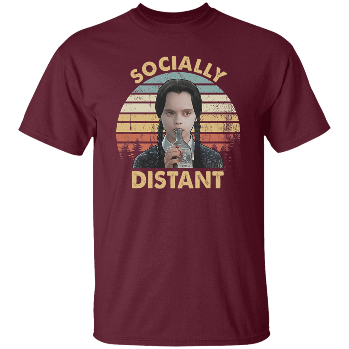 Socially Distant Funny Vintage T-Shirt