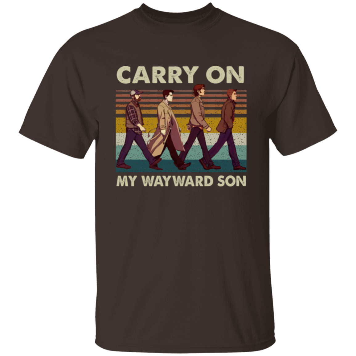 Supernatural Carry On My Wayward Son Abbey Road Vintage Unisex  T-Shirt - lucy - 98033316