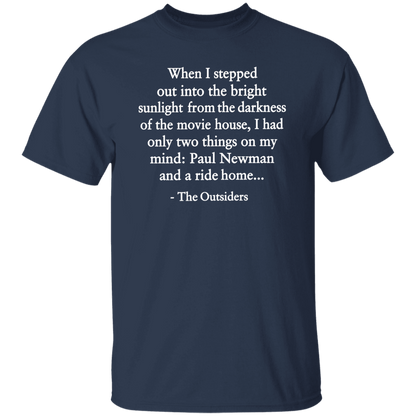 When I Stepped Out Into The Bright Sunlight The Outsiders Quote Funny Literature Teacher Vintage T-Shirt