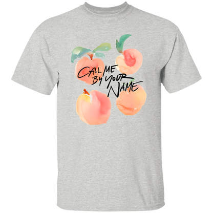 G500 5.3 oz. T-Shirt Call Me By Your Name Peaches Timothee Chalamet Unisex T-Shirt