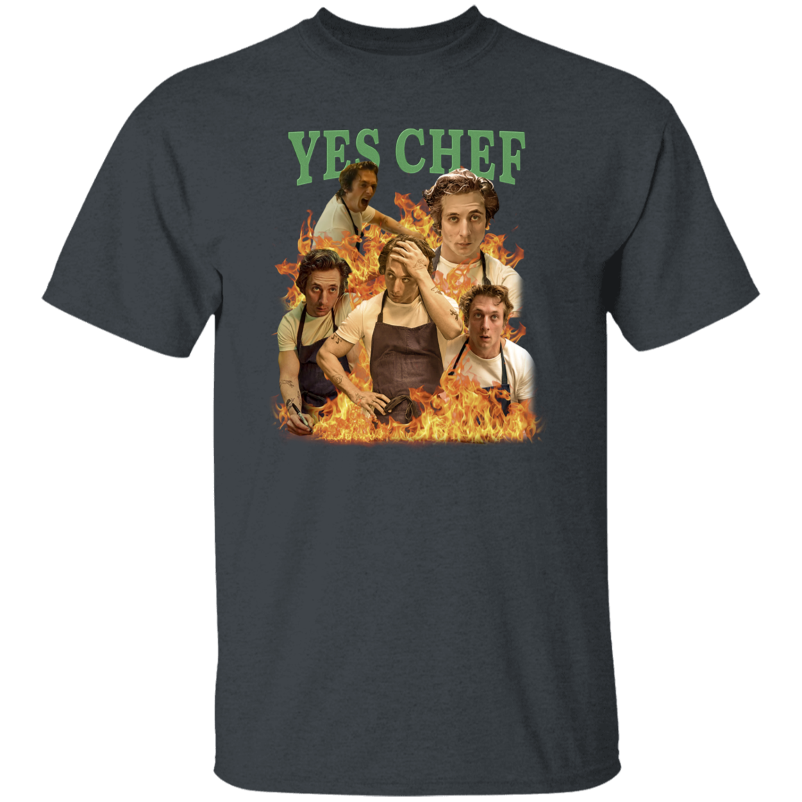 Yes Chef Meme Vintage T-Shirt, Chef Shirt, Funny Chef Gift, Jeremy Allen Shirt	G500 5.3 oz. T-Shirt