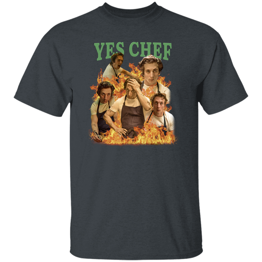 Yes Chef Meme Vintage T-Shirt, Chef Shirt, Funny Chef Gift, Jeremy Allen Shirt	G500 5.3 oz. T-Shirt