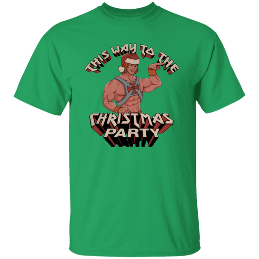This Way To The Christmas Party Unisex T-Shirt - jasmine
