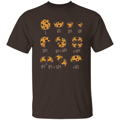 Cookie Fractional Numbers Math Teacher T-Shirt - CDCraft