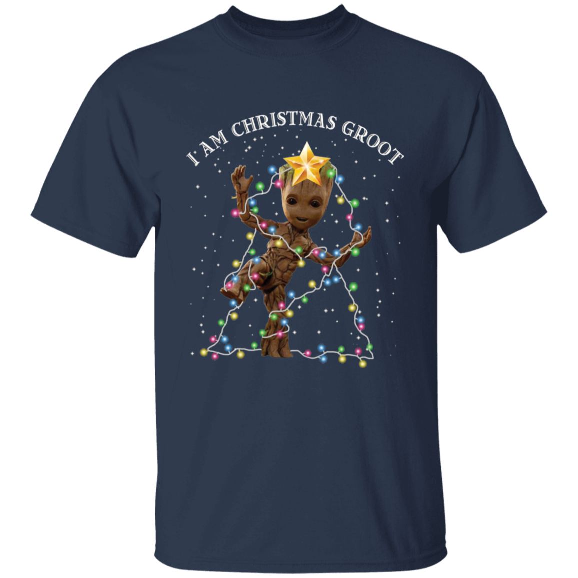Baby Groot I Am Christmas Groot Vintage T-Shirt, Christmas Shirt, Baby Groot Shirt	G500B Youth 5.3 oz 100% Cotton T-Shirt
