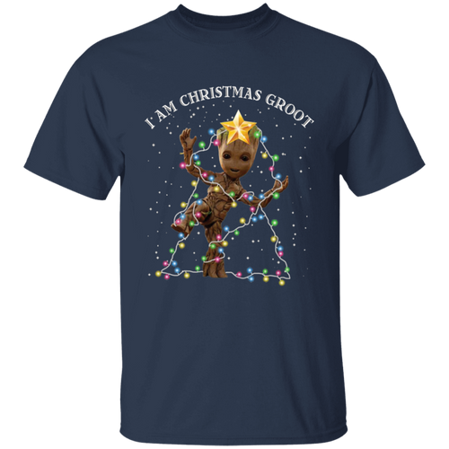 Baby Groot I Am Christmas Groot Vintage T-Shirt, Christmas Shirt, Baby Groot Shirt	G500B Youth 5.3 oz 100% Cotton T-Shirt