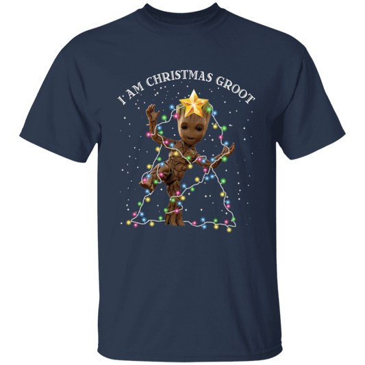 Baby Groot I Am Christmas Groot Vintage T-Shirt, Christmas Shirt, Baby Groot Shirt	G500B Youth 5.3 oz 100% Cotton T-Shirt