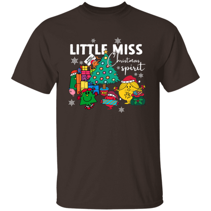 Little Miss Christmas Teacher Vintage Unisex T-Shirt - letter