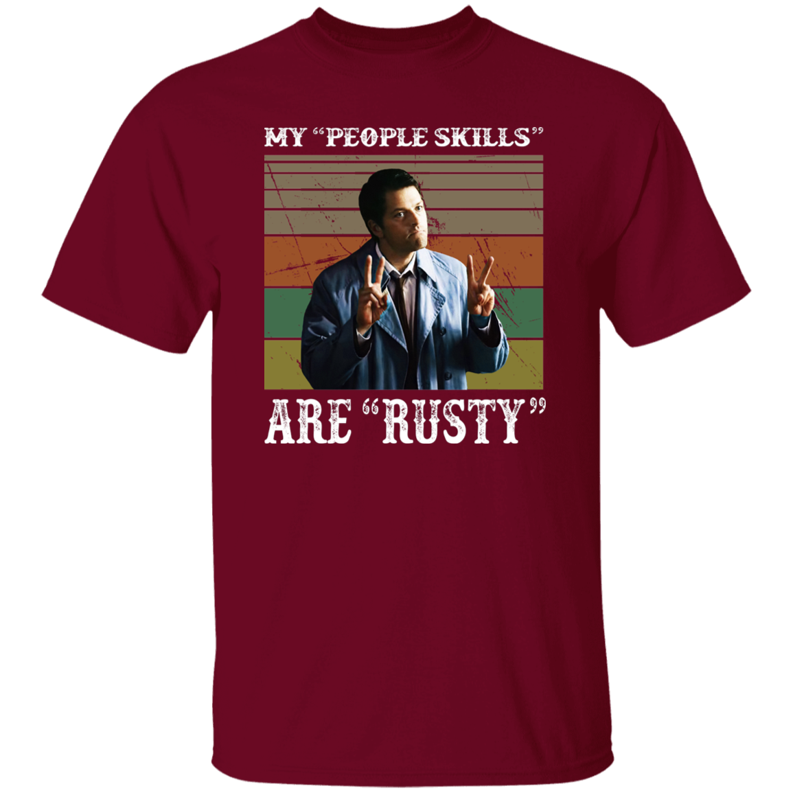 Castiel Supernatural My People Skills Are Rusty T-Shirt