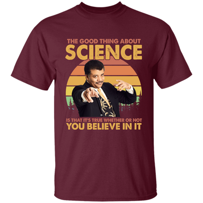 Vintage Neil deGrasse Tyson The Good Thing About Science T-shirt – Funny Science Vintage T-Shirt - YOUTH