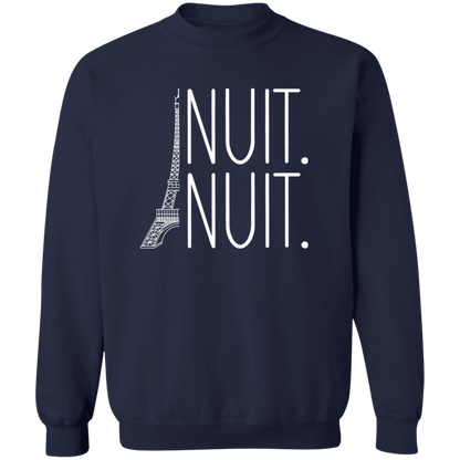 Nuit Nuit Crewneck Pullover Sweatshirt - ID12022437