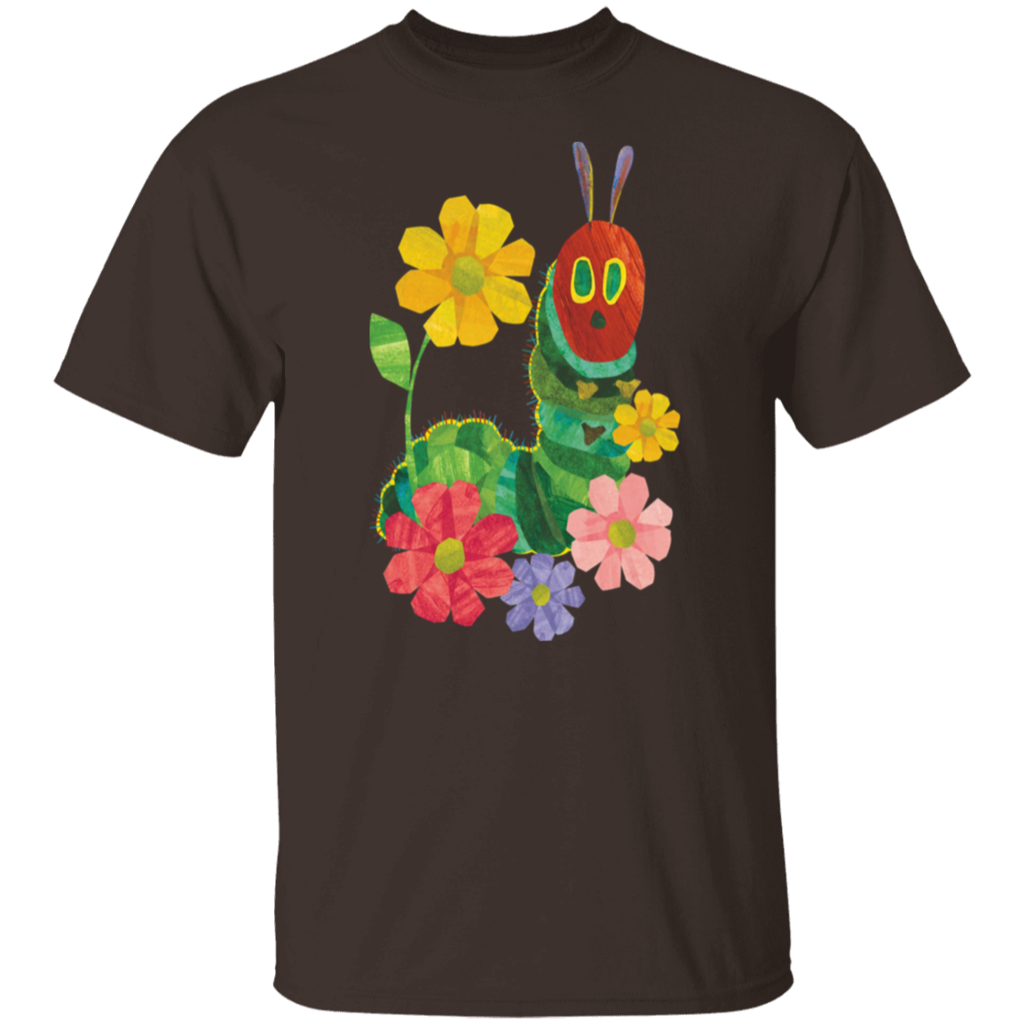 Flowers And The Very Hungry Caterpillar Teacher  T-Shirt - CDCraft
