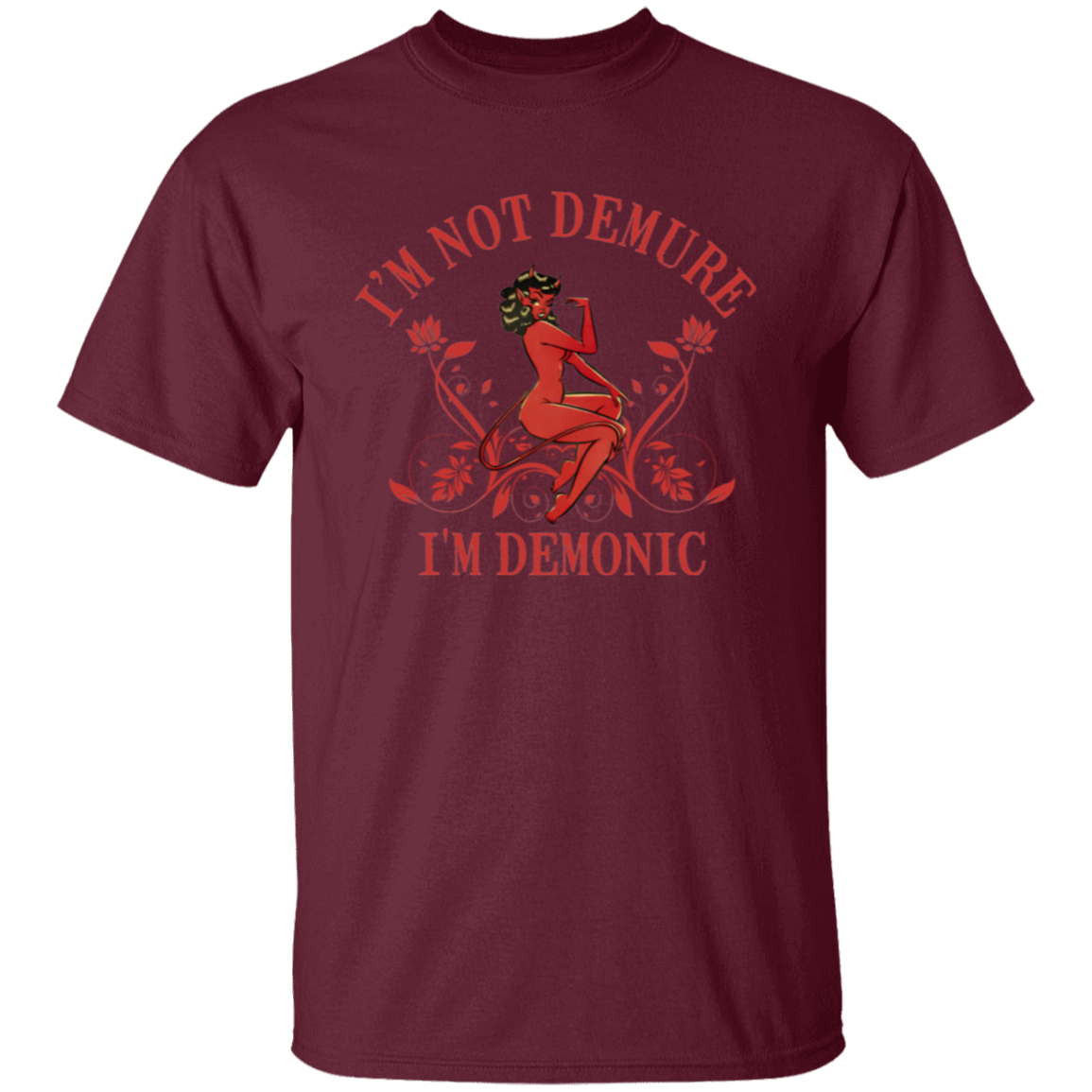 I'm Not Demure I'm Demonic Unisex T-Shirt - jasmine - ID05092402