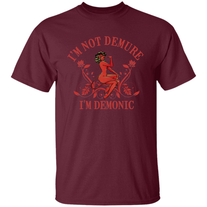 I'm Not Demure I'm Demonic Unisex T-Shirt - jasmine - ID05092402