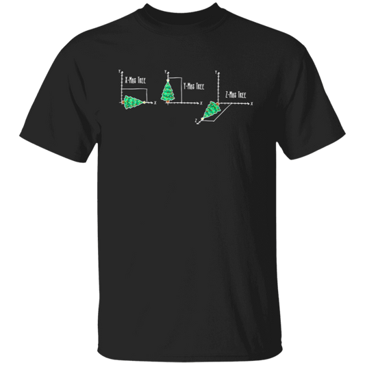 Mathematical Coordinates Christmas Tree Teacher  T-Shirt
