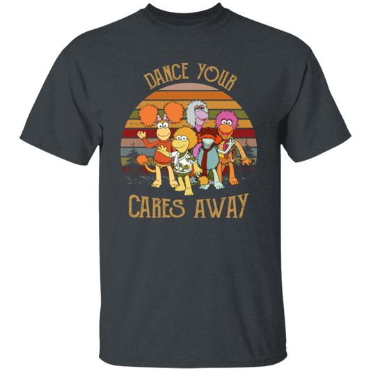 Fraggle Rock Dance Your Cares Away Sunset T-Shirt