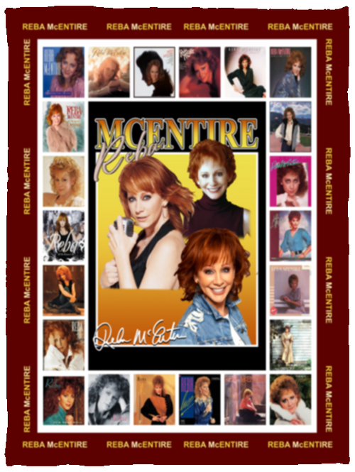 Reba Mcentire Signature Fleece Blanket, Premium Sherpa Blanket, Reba Mcentire Blanket, The Queen of Country Quilt	VPS Cozy Plush Fleece Blanket - 30x40