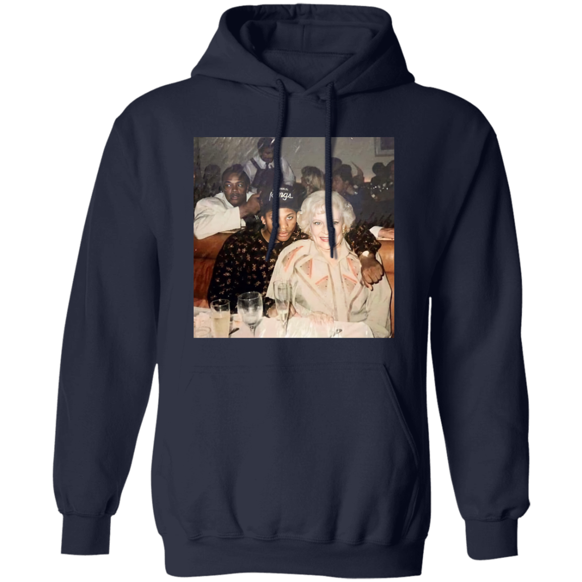 Eazy E Betty White Vintage Gildan Pullover Hoodie