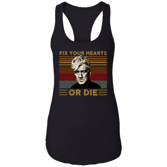 Retro Fix Your Hearts Or Die Unisex  Tank